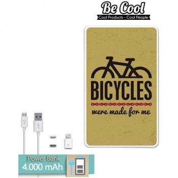 Becool® - Batería Externa Power Bank 4000 mah + Gratis 1 cable USB-MicroUsb