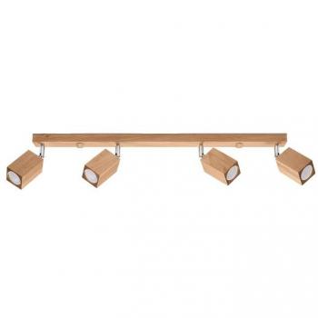 Aplique de Techo Keke 4 Focos GU10 Roble 20cm LED Interior