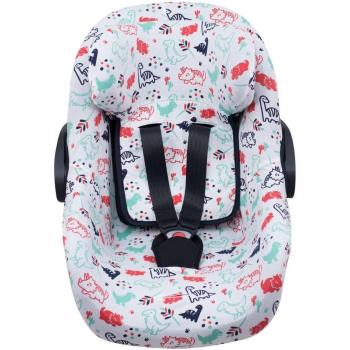 Jyoko Funda Suave para Silla de Coche Peg Pérego Primo Viaggio SL - Funda compatible, diseño Dino Party, material suave y lavable