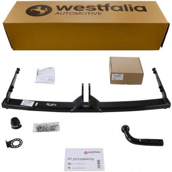 Enganche de remolque Westfalia con cableado ampliable para carga, compatible con Seat, Audi, VW y Skoda 317131900113