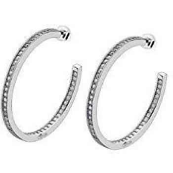 Pendientes Lotus colección It Girl, LP1937-4/4, para mujer, de plata y circonitas con forma de circulo de 35 mm