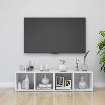 Mueble TV 4 piezas blanco 37x35x37 cm madera multicapa vidaXL