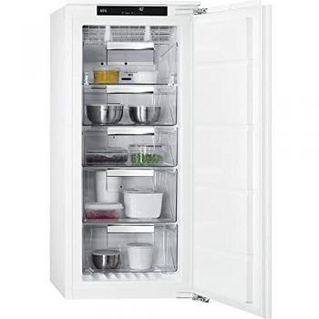 AEG ABE812E6NF Congelador Vertical Integrable, 122 cm, NoFrost, Display LCD Táctil, Inverter, 4 cajones, Door on Door, Clase E
