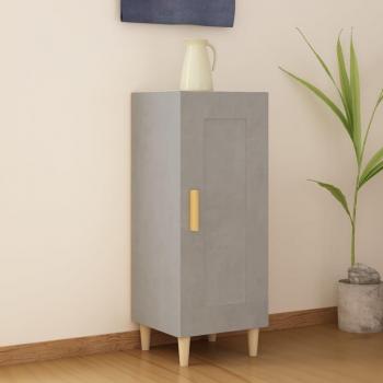 Aparador de hormigón gris 34,5x34x90 cm madera contrachapada