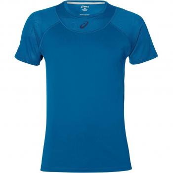 Asics M Athlete Cooling Top, Hombre, Azul