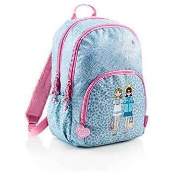 Miquelrius Jordi Labanda - Mochila Grande, Tres Compartimentos, Base Reforzada, Espalda Ergonómica, Best Friends, color Azul