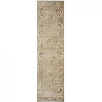 Safavieh Hayworth Gris Alfombra: 243 cm x 66 cm de Corredor