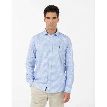 Camisa El Pulpo Sena Azul Capri Para Hombre