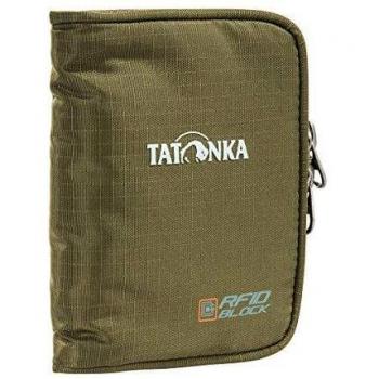 Tatonka Zip Money Box RFID B Monedero, Unisex Adulto, Verde Oliva, 9 x 11 x 2 cm
