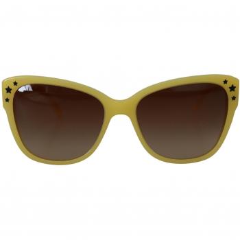 Dolce & Gabbana Yellow Acetate Frame Stars Embellishment DG4124 Sunglasses