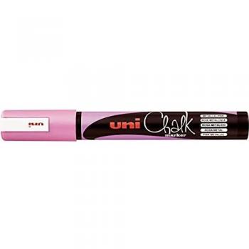 Rotulador Tiza Uni-Ball PWE-5M, Punta Ogiva Media 1.8-2.5mm, Color Rosa Metálico