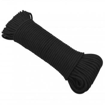 Cuerda de barco polipropileno negro intenso 5 mm 250 m