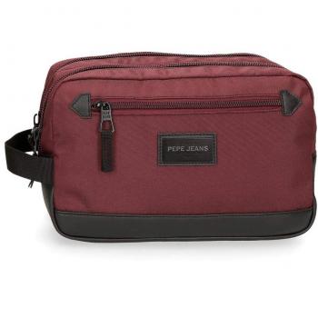 Pepe Jeans Lambert Neceser de Viaje, 26 cm, 4.99 litros, Rojo