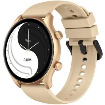 Zeblaze Btalk 3 Plus Gold Smartwatch with Voice Calling, 24-Hour Health Monitoring, and 100+ Workout Modes