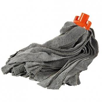 Mop Absorbente de Microfibra Perfetto Factory - 35 cm - 200 g - Color Gris y Naranja