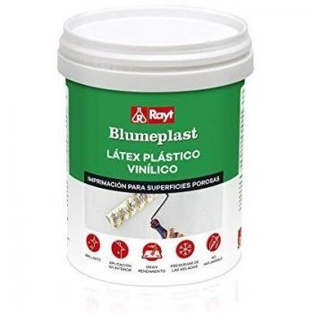 Rayt 156-09 Blumeplast M-10: Látex plástico, imprimación y sellador de superficies de yeso, cemento, estuco, madera, cerámica, puzzles. Enriquecedor de pinturas. Secado transparente. 1kg