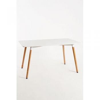 Mesa de Comedor Tower Rectangular 120 x 80 cm - Color Blanco