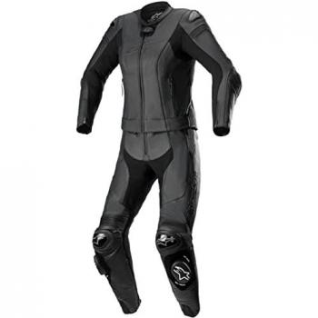 Alpinestars Mono de Cuero para Mujer Stella Missile V2 2 Piezas Negro