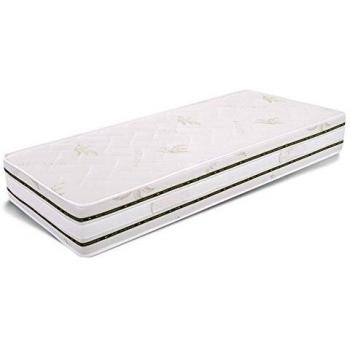 Colchón Individual 80x190 cm, Altura 25 cm, Espuma Viscoelástica con Revestimiento de Aloe Vera Transpirable