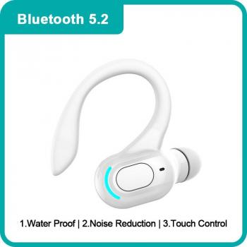 Auriculares Inalámbricos Bluetooth 5.2 con Micrófono, Mini Auriculares Manos Libres, 24 Horas de Autonomía, Compatibles con iPhone y Xiaomi