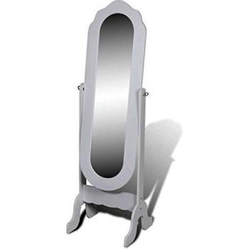 Espejo de Pie Blanco Ajustable