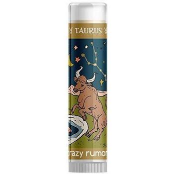 Crazy Rumors Taurus (Earth Blend) Zodiac Soothing Lip Balm Stick for Dry Lips, 100% Natural and Vegan 4g