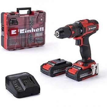 Einhell taladro atornillador percutor con batería TE-CD 18/40 Li-i +64 Power X-Change