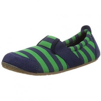 Living Kitzbühel T-Modell Fußball mit Streifen - pantuflas de lona niño, color azul, talla 23