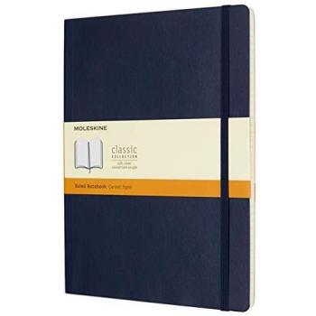 Moleskine Sapphire Blue Extra Large Ruled Notebook Soft