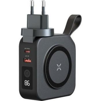 Batería Externa 10 en 1 10000mAh con Pantalla LED Negra