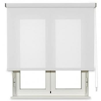 Estor Enrollable Traslúcido de Algodón Reciclado Blanco 180x250cm - Fabricado en España - Garantía 5 Años