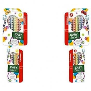 STABILO EASYcolors Estuche Ergonómico para Zurdos con 6 Lápices de Colores