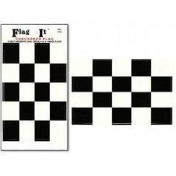 Checkered Flag Decal - 3.5 x 5 - High Gloss UV Coated Laminate Water Proof Sticker DECAL