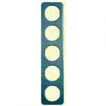 Marco 5 elementos R.1 blanco polar brillante Berker 10152189