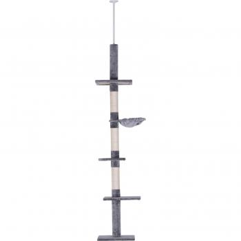 Árbol Rascador para Gatos 40x34x230-260 cm con Altura Ajustable