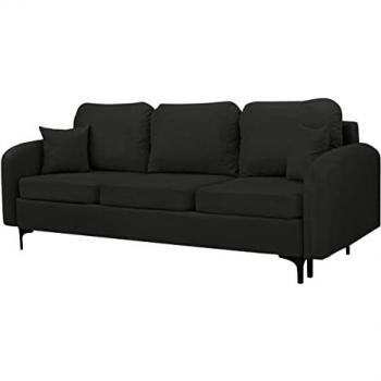 Sofá-cama Clovis A102 con caja de ropa de cama, 228x96x94cm, función de sueño y diseño Manila 19
