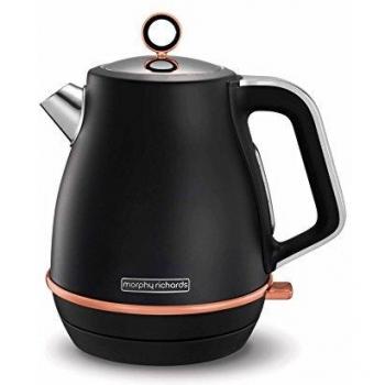 Morphy Richards 104414 Evoke Special Edition-Hervidor de Agua, Color Negro y Oro Rosa