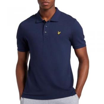 Polo Lyle & Scott de Hombre en Color Marino, Talla XS, 100% Algodón, Corte Liso