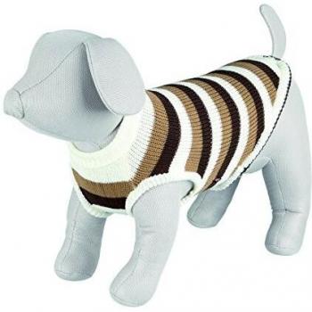 TRIXIE Jersey Hamilton, Lana Sintética, L, 55 cm, Rayado, Perro