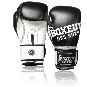 Boxeur Des Rues Fight Activewear Guante de Boxeo con Logotipo de Impacto negro negro Talla:14 OZ