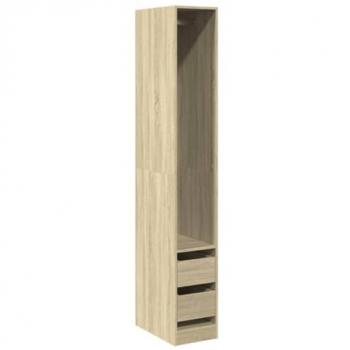 Armario de madera de ingeniería roble Sonoma 30x50x200 cm