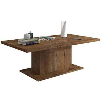 Mesa de café angular Tucson 148, Aglomerado laminado Lefkas roble, 110 x 60 x 43 cm