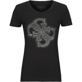 Guess SS RN 4G LOGO Women's T-Shirt Black