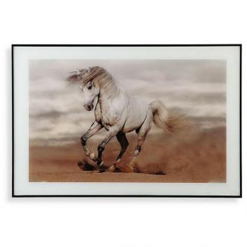 Cuadro decorativo cristal caballo tierra