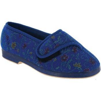 GBS Wilma Ladies Wide Fit Slipper Female Blue UK Size 3