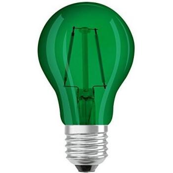 OSRAM 816015 Bombilla LED, E27, Verde