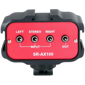 Saramonic SR-AX100 - Adaptador de Audio, Color Rojo