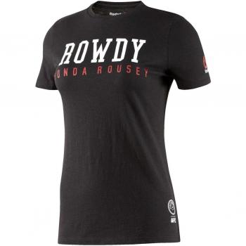 Reebok Rousey Nickname Tee Camiseta, Mujer, Negro