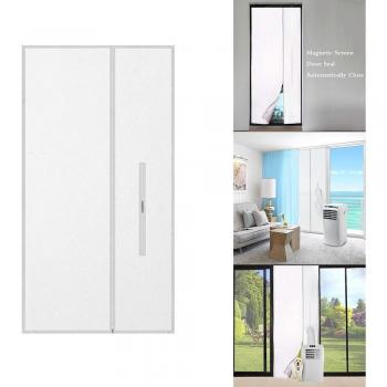 Paño de Sellado para Aire Acondicionado Móvil con Cremallera, Sello para Puerta y Ventana Corredera
