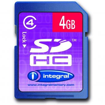 Integral SDHC 4 GB CL 4 - Secure Digital 4096 MB